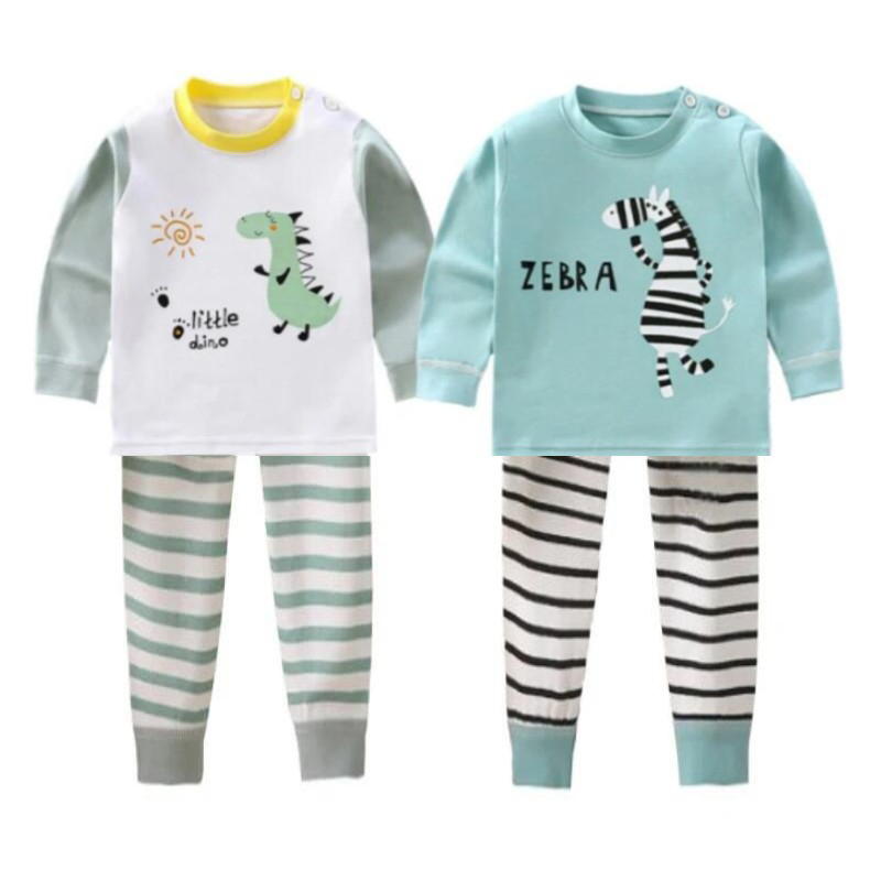 Baby Zebra Clothing - Kids Tops+Pants 2-Piece Clothing Set Cotton