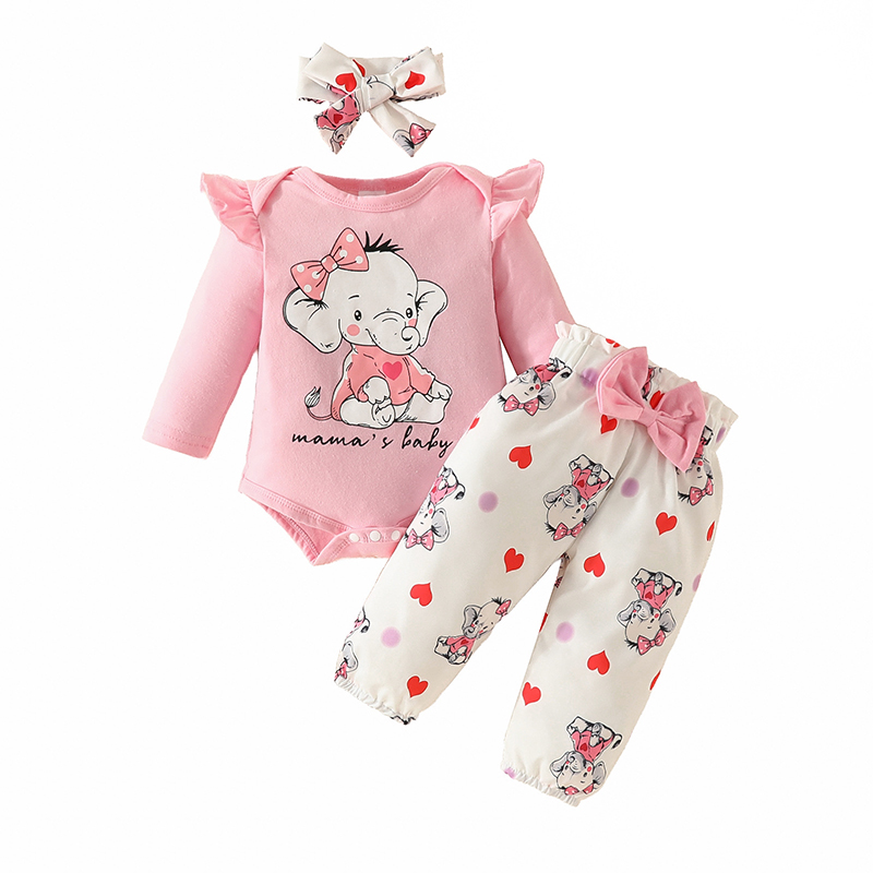 Baby Clothing Elephant - Baby Girl Set Newborn Clothes Cartoon