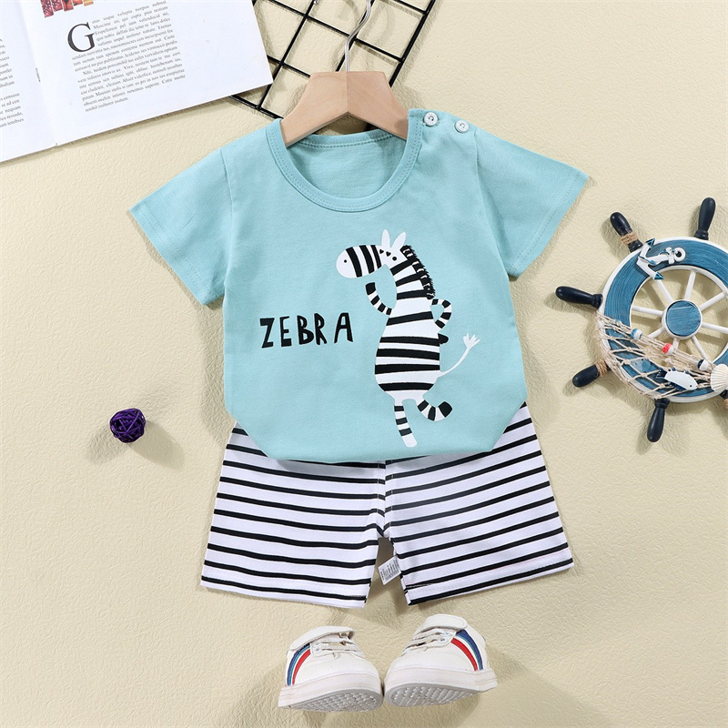 Cotton Tees+Shorts 2-piece Tra - огляд і ціна Baby Clothing Set