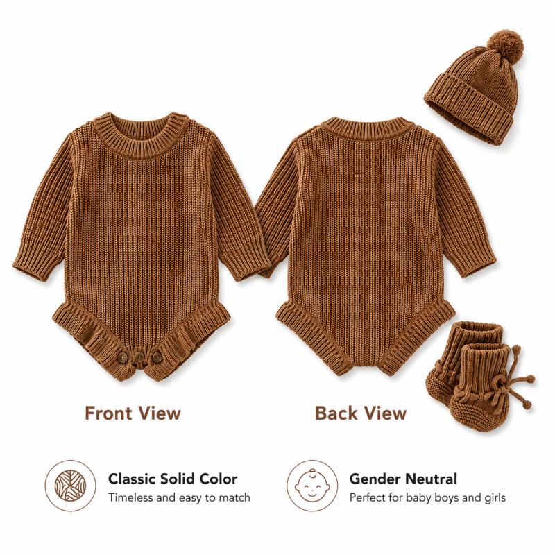 Personalized Baby Knit Romper  - огляд і ціна Baby Clothing Name