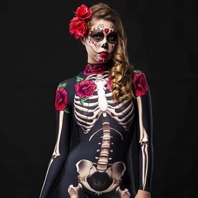 Rose Skeleton Adult Kids Scary - огляд і ціна Romper Onesie Baby