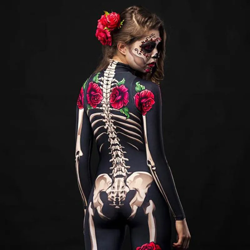Rose Skeleton Adult Kids Scary - огляд і ціна Romper Onesie Baby