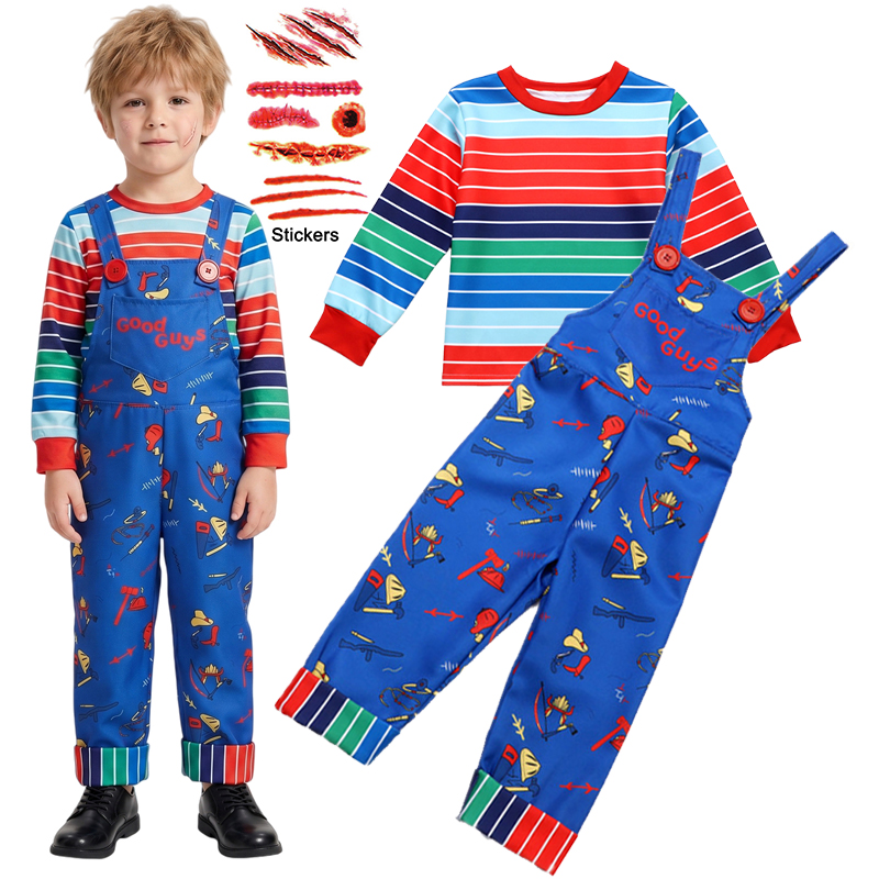 2026 Halloween Chucky Cosplay  - огляд і ціна Baby Clothing Size